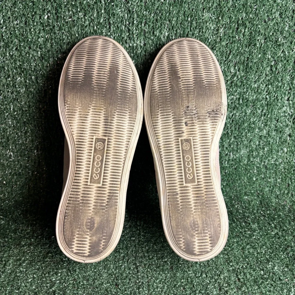 ECCO‎ Laceless Leather Slip On Walking Casual Sneaker Light Pink Womens Size 6